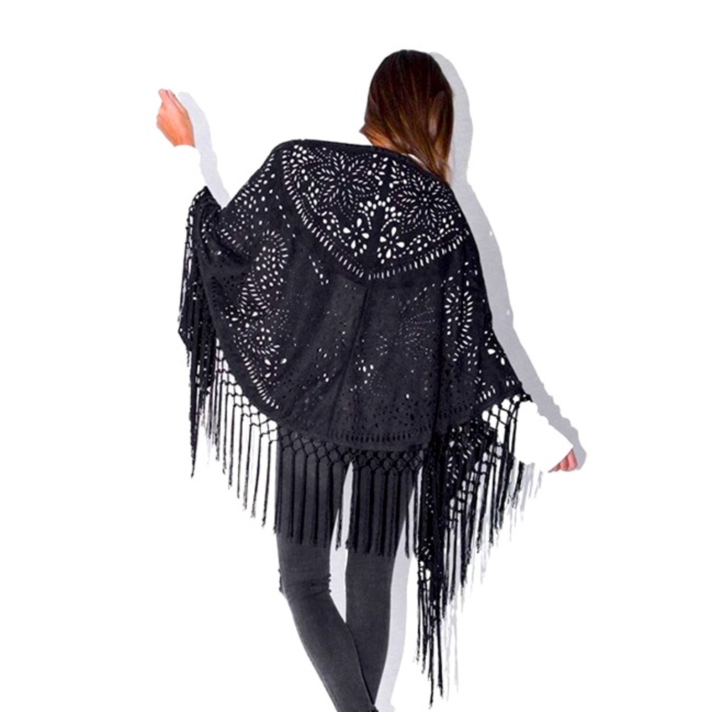 Fringe suede muche-et-Muchette shawl from free people